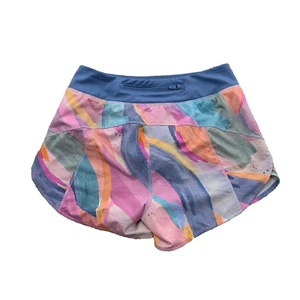 Athleta Girl Run The Worlds 3" Shorts Large 12 Athletic Multicolor Sz L 54-9 - Picture 1 of 6