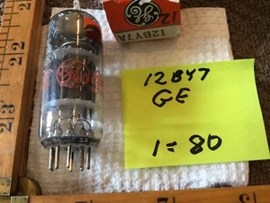 Vintage GE TUBE - 12BY7A In Box But Probably Used Test At 80 - Picture 1 of 3