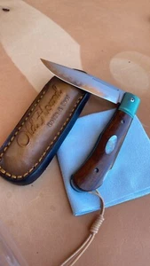 old hound knives Gentleman Lock Back SKD11 Titanium USA Desert Ironwood - Picture 1 of 3