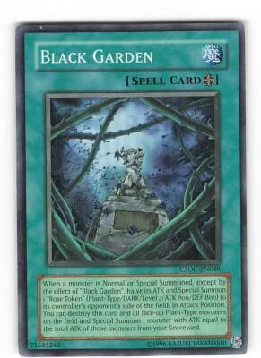Yugioh SCHWARZER GARTEN , csoc-en048 Super Rare englisch Near Mint  - Bild 1 von 2