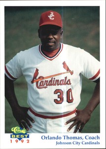 1992 Johnson City Cardinals Classic/Best #27 Orlando Thomas CO