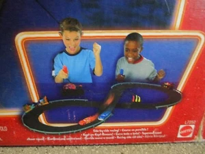 DISNEY PIXAR CARS NEON LIGHTS SLOT CAR SET TRACK AND CONTROLLERS  - Picture 1 of 4