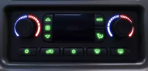 Climate Control Bulb to Green LED Upgrade Kit DIY 03 04 05 06 Silverado Sierra - Picture 1 of 10