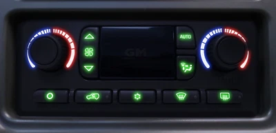 Climate Control Bulb to Green LED Upgrade Kit DIY 03 04 05 06 Silverado Sierra - Image 1 of 4