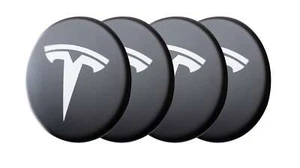 Logotipos (4x) para tapacubos del Tesla Model 3/Y - Imagen 1 de 4