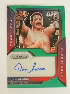 Dan Severn The Beast UFC Prizm Sensational Signatures Auto Green Prizm SP