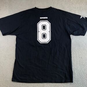 Dallas Cowboys Shirt Aikman #8 Men's XL Tall Blue Short Sleeve Crew Neck Tee NFL