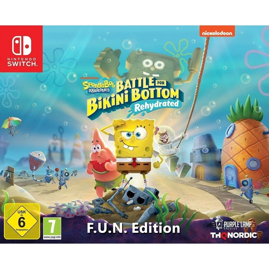 Spongebob Schwammkopf Battle for Bikini Bottom Rehydrated F.U.N. Nintendo SWITCH