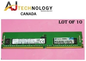 Lot of 10 HP 16GB DDR4-2400 RAM 1Rx4 PC4-2400T 805349-B21 819411-001 809082-091 - Picture 1 of 4