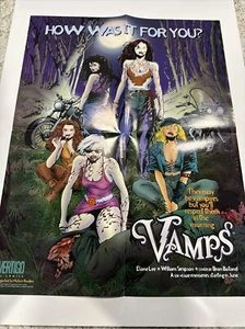"Póster promocional plegado de Vamps Vertigo Comics DC Comics 1994 16x22""" - Imagen 1 de 6
