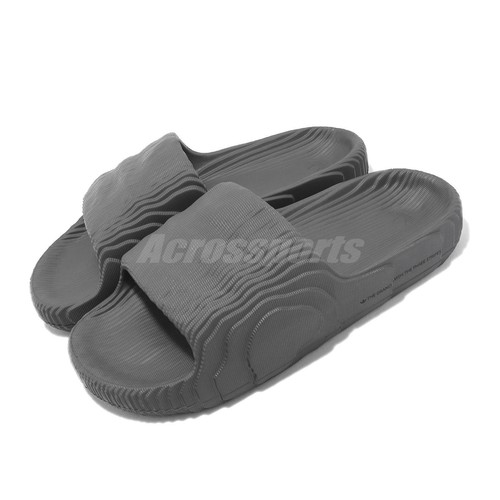 adidas Originals Adilette 22 Grey Five Men Unisex Casual Sandals Slippers HP6522