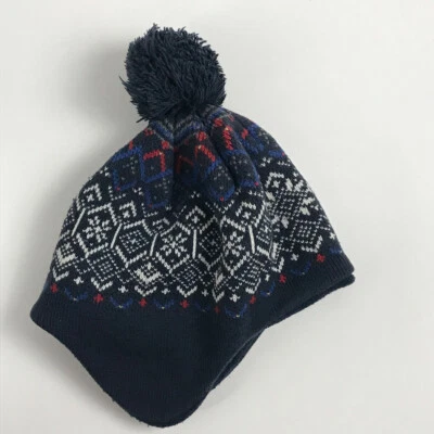 Sombrero de invierno tejido con forro patrón de copo de nieve The Children's Place 18-24 meses Foto 1 de 4