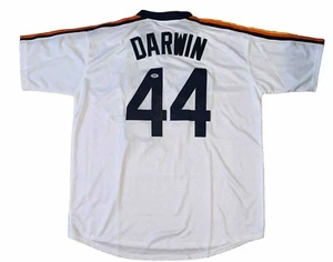 Danny Darwin SIGNED #44 Houston Astros XL throwback jersey (PSA) w/Bonham Bullet - Picture 1 of 5