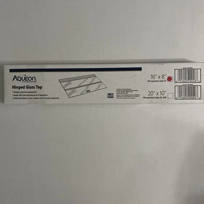 Tampo de vidro articulado Aqueon Versa-Top 16 pol x 8 pol - Imagem 1 de 2