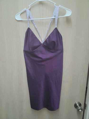 UNDERCOVER Abito da letto lingerie viola Victoria's Secret seta raso taglia media