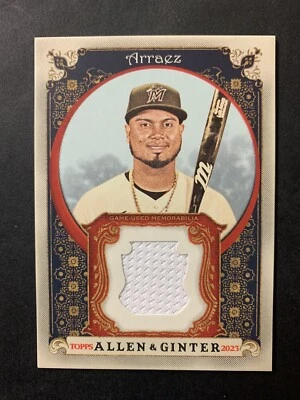 Luis Arraez 2023 Topps Allen & Ginter Jersey Relic #ARGB-LA - Image 1 of 2