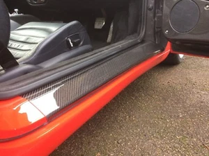 Cubiertas de placa de panel de umbral de entrada de puerta 100 % fibra de carbono para Ferrari 360 F430 - Imagen 1 de 9