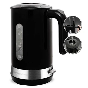 Hervidor de agua eléctrico de plástico 1,8 L con tapa Prontofill 1500 W negro BPA - Imagen 1 de 6