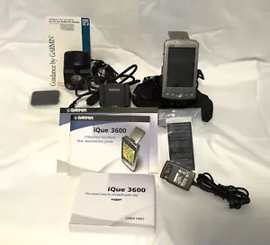 Garmin iQue 3600 Handheld GPS PALM PDA w/Car Kit & Cradle, Antenna + EXTRAS - Picture 1 of 12