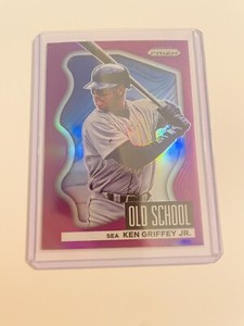 2022 PANINI PRIZM KEN GRIFFEY JR OLD SCHOOL PURPLE REFRACTOR #OS-2