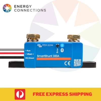 Victron Smart Shunt 300A IP65 Bluetooth Battery Monitor Smartshunt-FREE EXPRESS - image 1 of 4