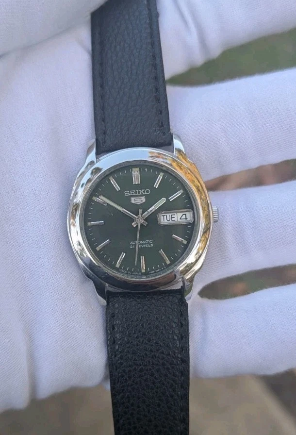 Reloj automático para hombre Seiko 5 años 90 recién reparado y caja de 36 mm Foto 1 de 4