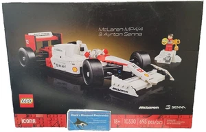 Lego Icons McLaren MP4/4 & Ayrton Senna (10330) (693 pcs) F1 Building Toy Set - Picture 1 of 3