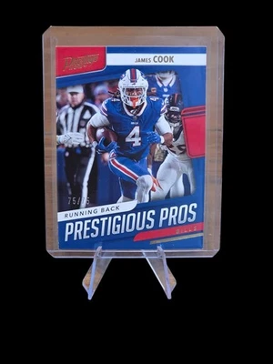 2024 Panini Prestige - Prestigious Pros James Cook #PP-JCK Xtra Points Gold /75 - Image 1 of 2