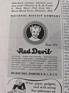 1945 Red Devil Tools Irvington NJ Logo vintage Ad  - Picture 1 of 1