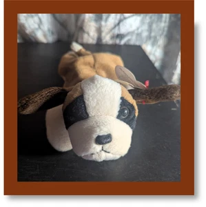 🐶 Bernie the Dog - 1996 Ty Beanie Baby - 9" Saintly Snuggler! - Imagen 1 de 14