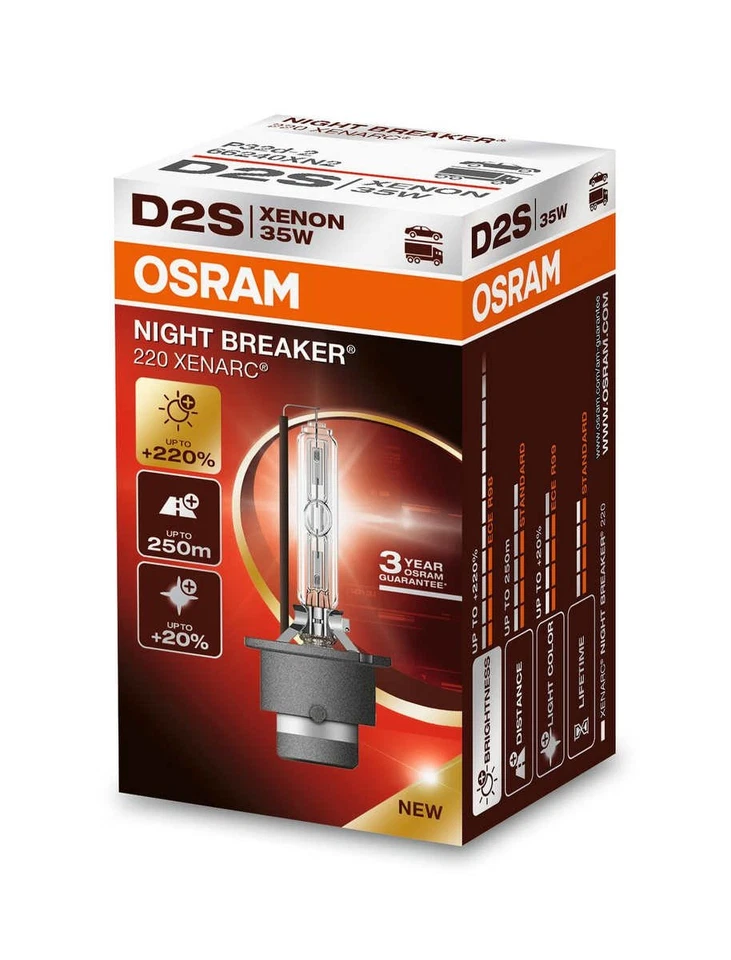 Glühlampe Xenon D2S 85V 35W P32d-2 OSRAM XENARC® NIGHT BREAKER® LASER - Bild 1 von 3