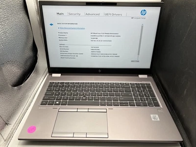 HP ZBook Fury 15 G7 15.6" FHD | i7-10750H@2.60GHz | 16GB | 512GB | T1000 - Image 1 of 4