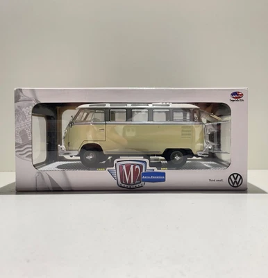 M2 Machines #40300 1:24 Scale Diecast 1960 VW Deluxe USA Minibus Sealed Boxed - Image 1 of 4