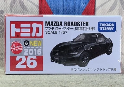 '16 TOMICA #26 MAZDA ROADSTER 1/57 SCALE [LIMITED] NEW IN BOX [WYL] USA STOCK!!! - Image 1 of 3