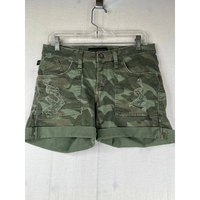 Rock & Republic Distressed Camo Shorts Size 8 EUC - Image 1 of 4