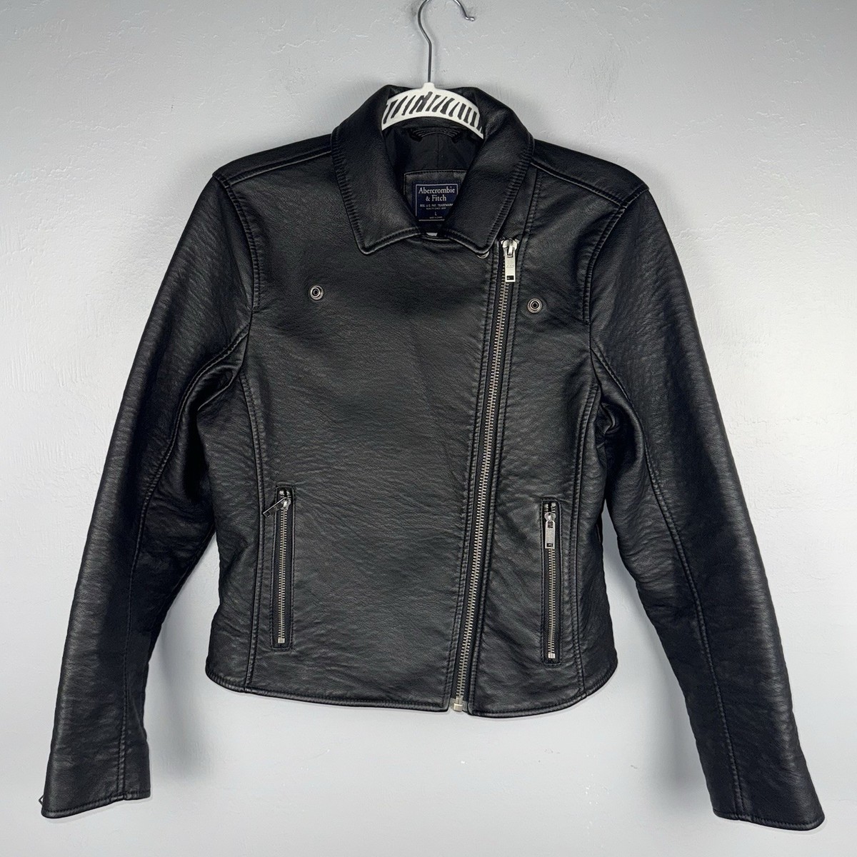 本革 Abecrombie&Ficth leather JACKET アバクロ 2025年最新】Abercrombie&Fitch メンズ レザージャケット
