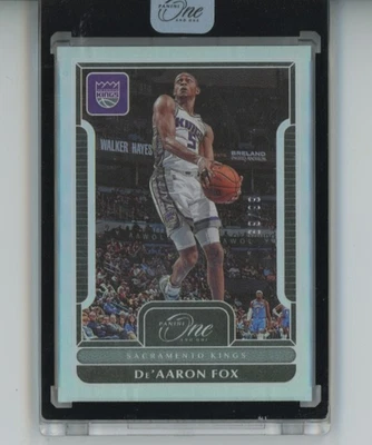 2023-23 Panini One and One De'Aaron Fox #/99 #67 Kings Spurs ENCASED - Image 1 of 3