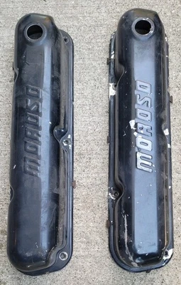 Cubiertas de válvula Moroso Mopar bloque pequeño Chrysler Dodge Plymouth 318 340 360   Foto 1 de 4