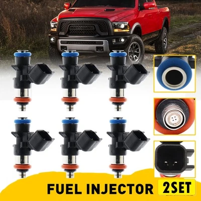12x Inyectores de combustible para Jeep Grand Cherokee Wranger Dodge Chrysler 2012-2017 3,6 Foto 1 de 4