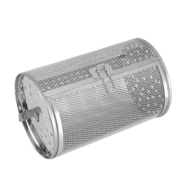 2pcs Stainless Steel Rotisserie Grill Roaster Oven Basket Walnuts Barbecue Photo Related