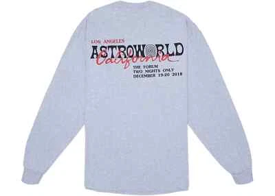 Travis Scott Astroworld LA Exclusive Long Sleeve Tee (93665-445) Mens Size S-2XL - Image 1 of 2