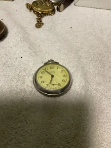 VINTAGE WESTCLOX BULL'S EYE POCKET WATCH *NOT TESTED* - Picture 1 of 7