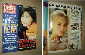 TELEMOUSTIQUE 3689 (10/10/96) EMMANUELLE BEART TOM CRUISE SOPHIE DUEZ VARTAN - Picture 1 of 1