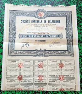 Dépt 68 - Mulhouse - Déco Secteur de Téléphonie du 06/07/1924 A Voir !!! - Imagen 1 de 1