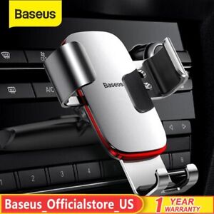 Baseus Car Phone Holder CD Slot Air Vent Mount Bracket For iPhone Samsung GPS