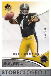 SP 2006 auténtico #251 novato Omar Jacobs/750 radiocontrol Pittsburgh Steelers - Imagen 1 de 2