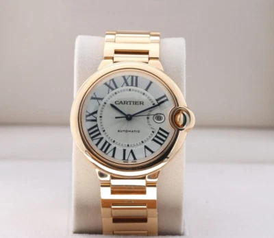 Cartier Ballon Bleu 42mm, Silver Dial - Rose Gold on Bracelet, W69006Z2 - Image 1 of 4