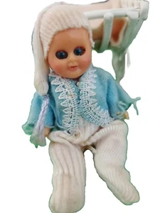 Vintage Miniatur Puppenhaus Babypuppe, Italien - Bild 1 von 4