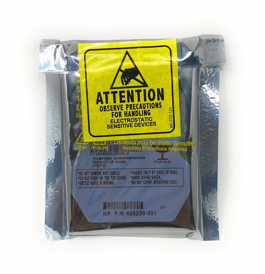 HP 635225-001 HDD 250GB 7200RPM SATA RAW ~ 2.5" Internal Hard Drive - Image 1 of 1