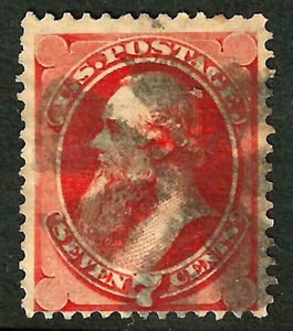 Sc #149 Radial Fancy Cancel 7 Cent Stanton Banknote 1875-79 $100 US 50E53 - Picture 1 of 2